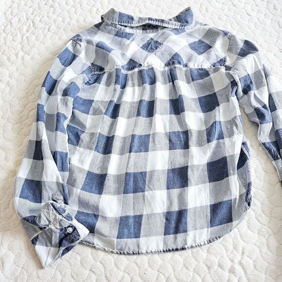 Rails plaid button down shirt tartan blue white - Picture 2 of 5